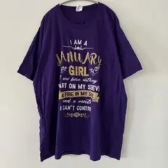 ポートアンドカンパニー【2XL】プリントTシャツ 紫 綿 ビッグサイズ ゆるだぼ — image 1