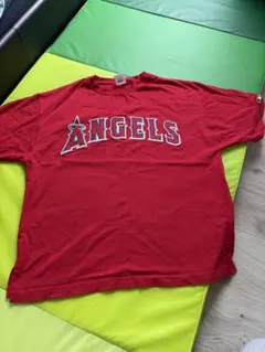 【古着】エンゼルス　ANGELS MLBTシャツ Lサイズ 赤 — image 1