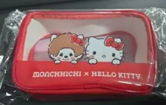 匿名発送　限定　コラボ　モンチッチ x ハローキティ ポーチ — image 1