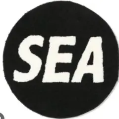 新品未開封　WIND AND SEA ロゴ入り 円形ラグ — image 1