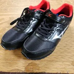 MIZUNO スニーカー ファイアークルー4 ブラック レッド 26.0cm — image 1