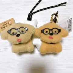 おしゃれなこいぬ　じゃらじゃらキーホルダー　２種セット　タイトー　ぬいぐるみ — image 1