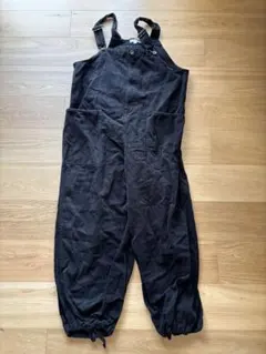 オーバーオール レディース ニコアンド ブラック Lサイズ 綿100 — image 1