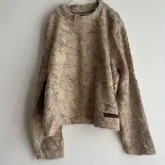 DAKINI 【S】ベージュ ボア 長袖セーター — image 1