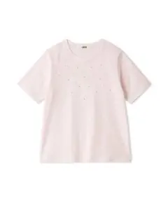 ラインストーンロゴ刺繍Tシャツ FURFUR ファーファー ピンク — image 1