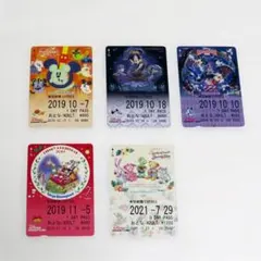 ディズニーリゾートラインフリーきっぷ　使用済み切符 5枚セット — image 1