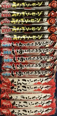 Umios マルハニチロ うなぎ いか たらこソーセージ５本×３種セット — image 1