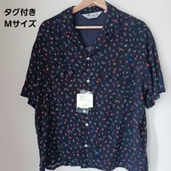 【タグ付き】niko and... ニコアンド 開襟シャツ ネイビー M — image 1