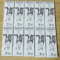 People Tree フェアトレードチョコ ミルク 【10枚】オーガニック — image 1