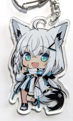 【新品/未開封】ホロライブ 白上フブキ 両面プリントアクリルキーホルダー — image 1