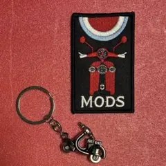 Vespa キーホルダー & MODS 刺繍ワッペン　アイロン　匿名発送 — image 1