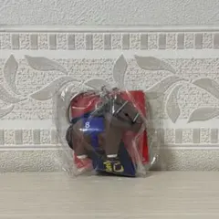 サラコレ優勝レイ付きソフビフィギュアボールチェーン3 ディープインパクトタグ無し — image 1