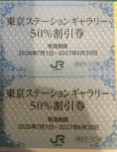 東京ステーションギャラリー 50%割引券 2枚セット — image 1