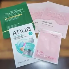 韓国コスメ シートマスク 4種セット Anua medicube — image 1