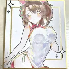 【ウマ娘】ダンツフレーム 【ファンアート】アナログ原画色紙 — image 1