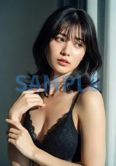 L1573　AI美女 A4ポスター コスプレ　水着　グラビア ランジェリー — image 1