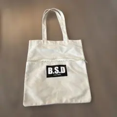 one spo TOKYO B.S.D トートバッグ　白　キャンパス — image 1