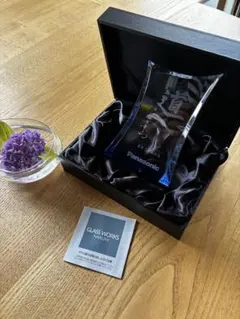 【非売品・箱付き】松下幸之助「道」クリスタル置物　パナソニック 定年退職記念品 — image 1