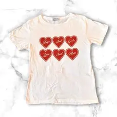 ウィゴーBROWNY ブラウニー ハートプリント Tシャツ ホワイト F — image 1