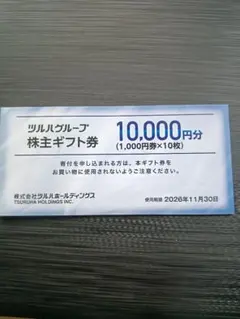 ツルハ株主優待券10,000円分 — image 1