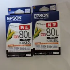 EPSON 純正インクカートリッジ ICBK80L 2個セット — image 1