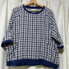 cloudnine チェック柄 五分袖カットソー — image 1