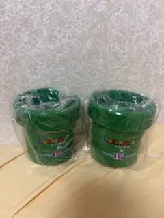 【新品未開封】サーティワン×スーパーマリオ 土管 小物入れ 2個セット グリーン — image 1