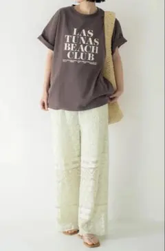 Ungrid アングリッド 今期 美品 ヴィンテージウォッシュロゴビックTee — image 1