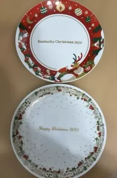 ケンタッキー　⭐︎クリスマスプレート⭐︎2枚セット 2021-2024 — image 1