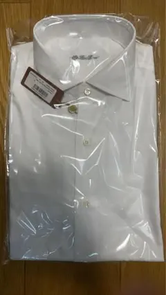 【Loro Piana】新品未使用　メンズ長袖　白無地　ネックサイズ39 — image 1
