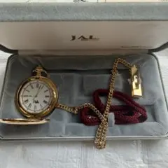 JAL 金色メッキ 懐中時計　記念品　服部セイコー　SEIKO — image 1
