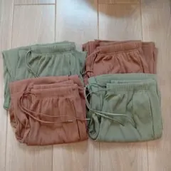 4着セット　リブプルオンパンツ　ジーユー — image 1