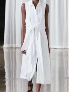 ZARA ノットポンプリンシャツワンピース Sサイズ — image 1