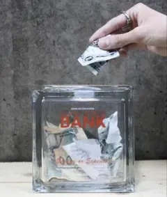 DULTON/GLASS BLOCK BANK/ガラス 貯金箱 — image 1