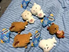 つぶらな瞳の水族館 ぬいぐるみ ストラップ 6点セット クリオネしろいるからっこ — image 1