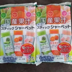 しんこう 国産果汁 スティックシャーべット　2袋　計18本入 — image 1