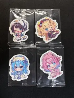 【4枚セット】ホロライブ CITY24 ダイカットステッカー まとめ売り — image 1