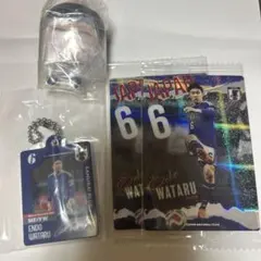 サッカーW杯　遠藤航　ちょこのっこ　ウエハースカード　チャーム　セット — image 1