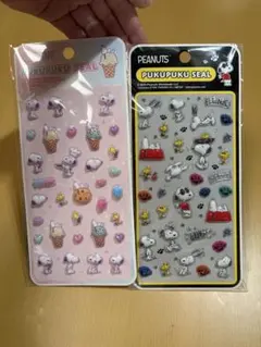PEANUTS プクプクシール 2枚セット — image 1