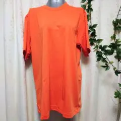 PLAYSMEN 無地 クルーネック 半袖Tシャツ オレンジ 4L — image 1