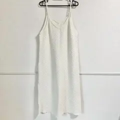 美品　コカ　coca ぽこぽこキャミソールワンピース　Lサイズ　アイボリー — image 1