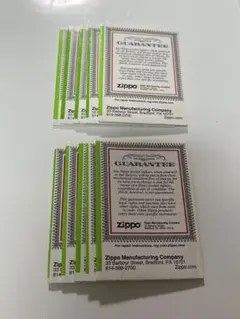 送料無料 zippo 英文 保証書 10枚 — image 1