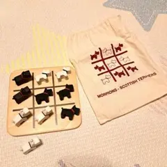 無印良品　モルピオン スコティッシュテリア ゲーム　まるばつゲーム　白黒　オセロ — image 1