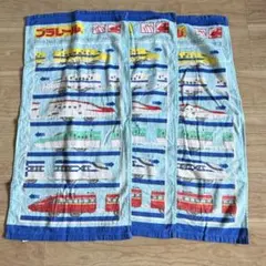 値下げ　プラレール フェイスタオル 3枚セット — image 1
