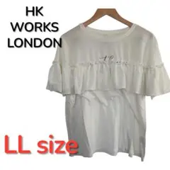 【HK WORKS LONDON】レディース トップス LLサイズ ホワイト — image 1