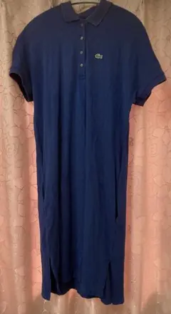 LACOSTE ポロワンピース 半袖 ネイビー — image 1