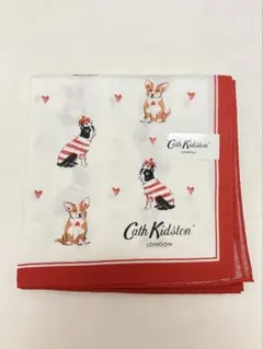Cath Kidston キャスキッドソンのフレンチブルドッグ&コーギーハンカチ — image 1