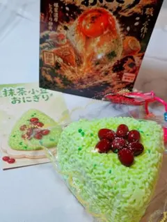taonini 三角おにぎり 抹茶小豆おにぎり スクイーズ — image 1