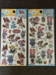 お値下げ中‼️【正規品】ズートピア　ぷっくりクリアシール　2枚セット — image 1
