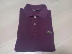 LACOSTE 長袖ポロシャツ パープル サイズ2 — image 1